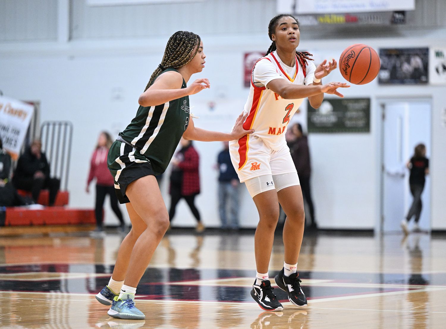 Purcell Marian vs Laurel girls basketball Jeff Harwelll21